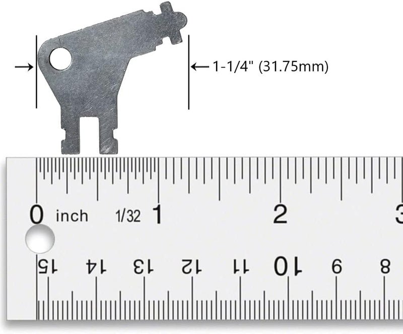 DDV 50504 Key 5 Pack Universal Dispenser Key for GP Tissue & Toilet Paper Dispensers - Image 2
